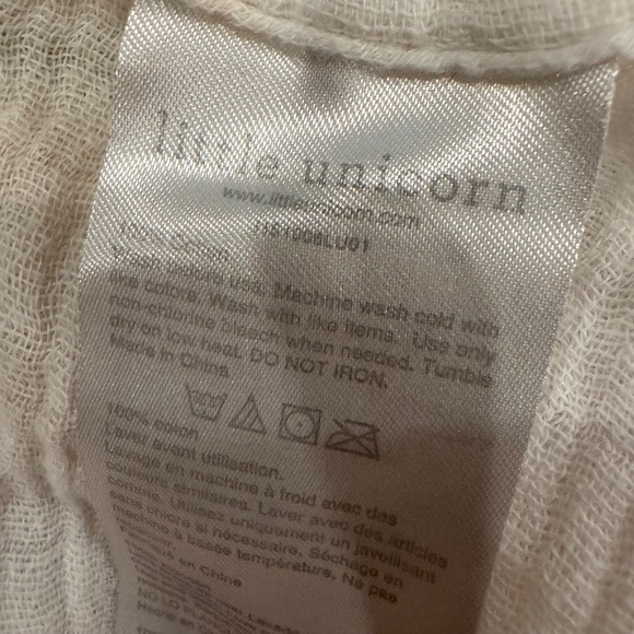 Little Unicorn Floral Muslin Swaddle Blanket - Picture 3 of 3